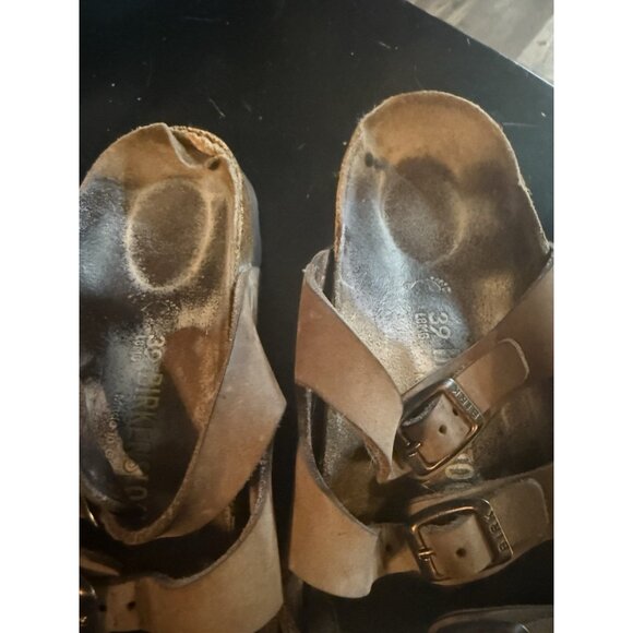Birkenstock 39 Women’s Sandals 3 Strap Style Size 8 Fair Condition Shoes - Picture 3 of 5